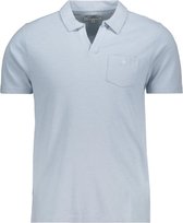 Haze & Finn Poloshirt Polo Slub Cotton Ma17 0306 Blue Fog Mannen Maat - M