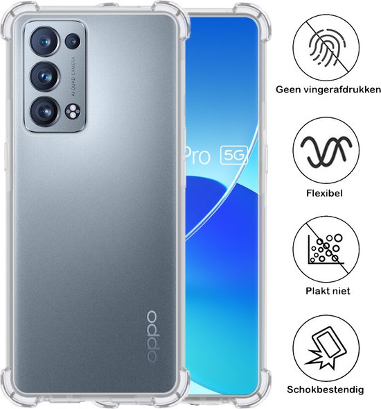 Coque Anti-choc Transparente Pour OPPO Reno 6 Pro – Souple Et Résistante !