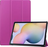 Case2go - Tablet Hoes geschikt voor Samsung Galaxy Tab S8 Plus (2022) - 12.4 Inch - Tri-Fold Book Case - Paars