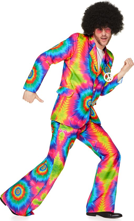 Psychedelisch hippie kostuum voor mannen