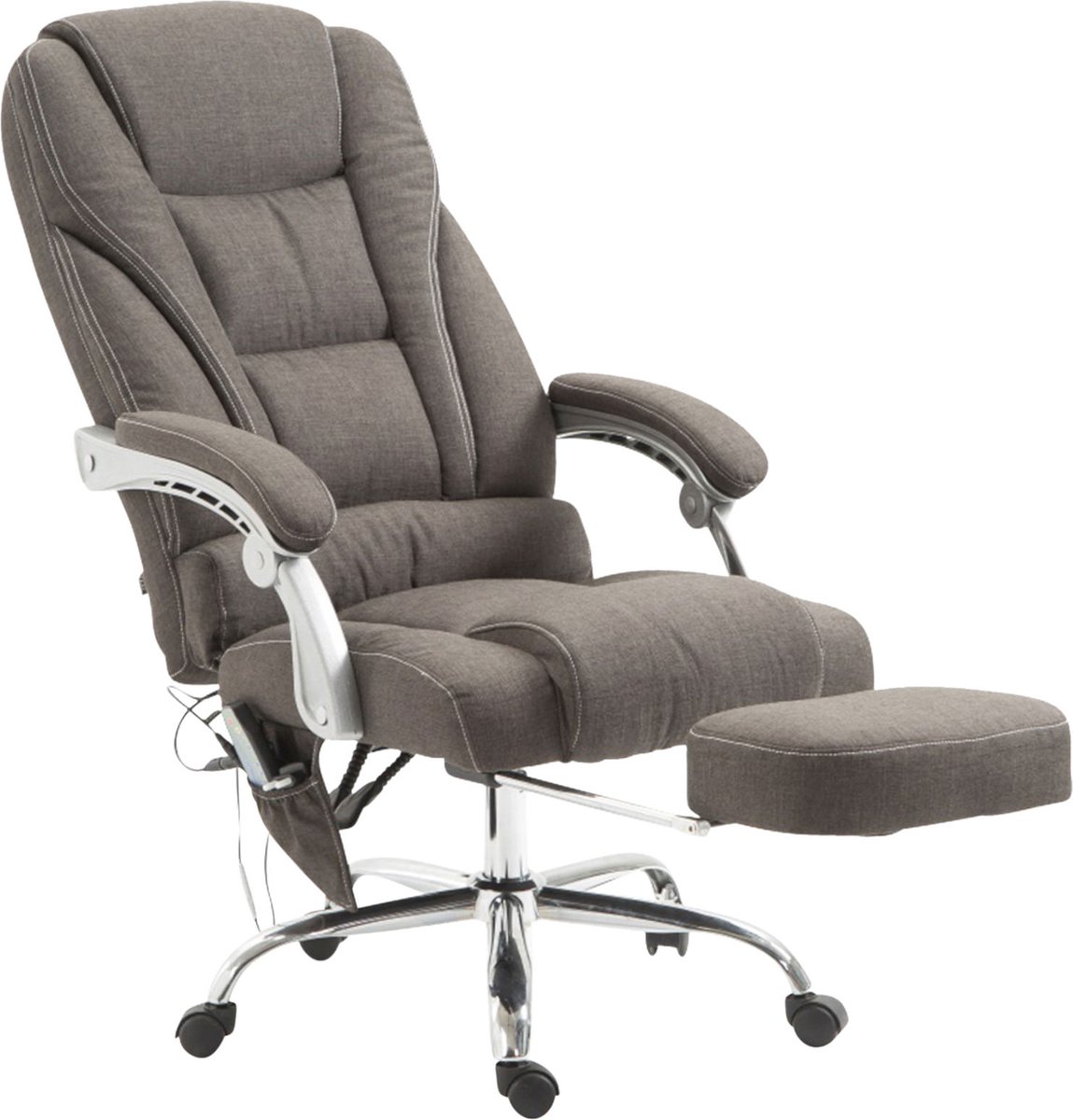CLP Pacific Bureaustoel met Massagefunctie - Donkergrijs Ergonomisch - afbeelding 2