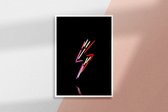 Poster Neon Lightning  - 50x70cm - Premium Museumkwaliteit - Uit Eigen Studio HYPED.®