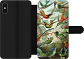 Bookcase Geschikt voor iPhone XS Max telefoonhoesje - Trochilidae - Oude meesters - Kunst - Met vakjes - Wallet case met magneetsluiting