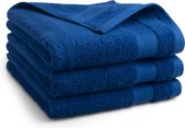 Katoenen handdoek - 3 stuks - 50x100 - kobalt