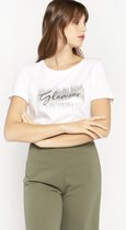 LOLALIZA T-shirt met artwork - Wit - Maat L