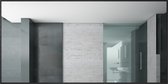 Badplaats Spiegel Concave - 110 cm x 60 cm - Zwart - Badkamer Spiegel