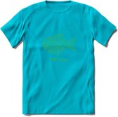 I Love Fishing - Vissen T-Shirt | Groen | Grappig Verjaardag Vis Hobby Cadeau Shirt | Dames - Heren - Unisex | Tshirt Hengelsport Kleding Kado - Blauw - XL