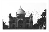 Walljar - Mughal Architecture - Zwart wit poster