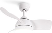 CREATE WINDLICHT ROUND DC - Silent 40W plafondventilator - Zomer/winter functie - Met licht - Wit