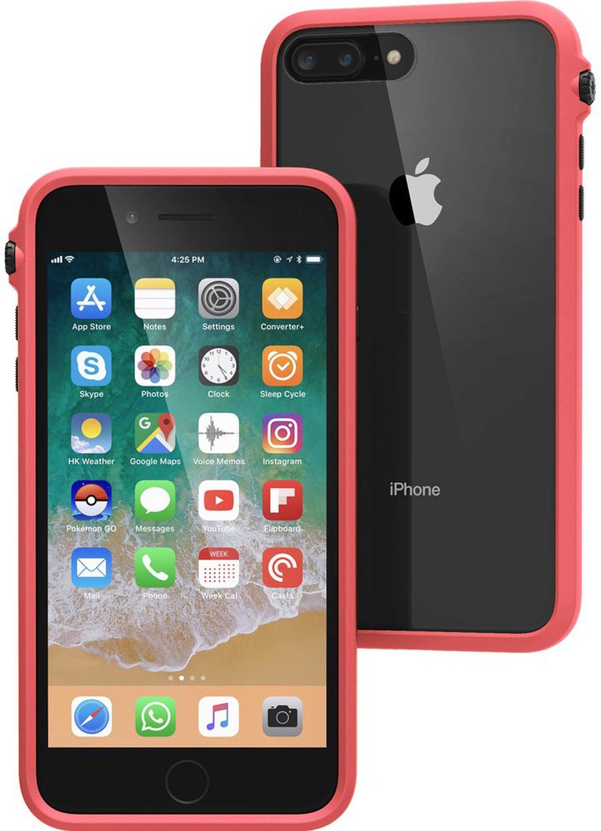 Apple iPhone 7 Plus Hoesje - Catalyst - Rugged Serie - Hard Kunststof Backcover - Coral - Hoesje Geschikt Voor Apple iPhone 7 Plus