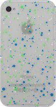 Apple iPhone 4/4s Hoesje - Xccess - Spray Paint Serie - Hard Kunststof Backcover - Groen - Hoesje Geschikt Voor Apple iPhone 4/4s