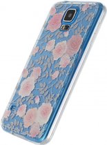 Samsung Galaxy S5 Hoesje - Xccess - Serie - Hard Kunststof Backcover - Floral Rose - Hoesje Geschikt Voor Samsung Galaxy S5