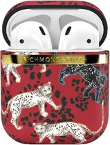 Richmond & Finch Freedom Hardcase Hoesje voor Apple AirPods 1 - Samba Red Leopard