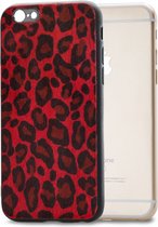 Apple iPhone 8 Plus Hoesje - Mobilize - Gelly Serie - TPU Backcover - Red Leopard - Hoesje Geschikt Voor Apple iPhone 8 Plus