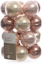 Glas Kerstballen Assorti (6cm) Box 20 Stuks Bronse