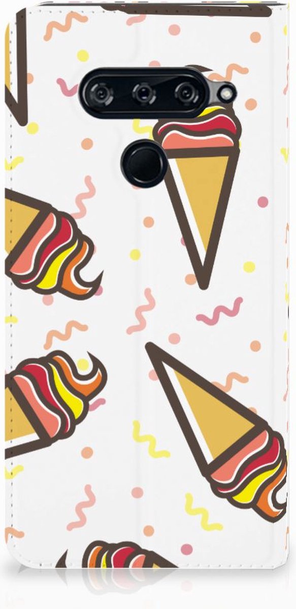 LG V40 Thinq Flip Style Cover Icecream