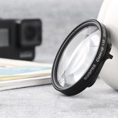 RUIGPRO voor GoPro HERO 7/6/5 Proffesional 52mm 10X close-up lens filter met filter adapter ring & lensdop