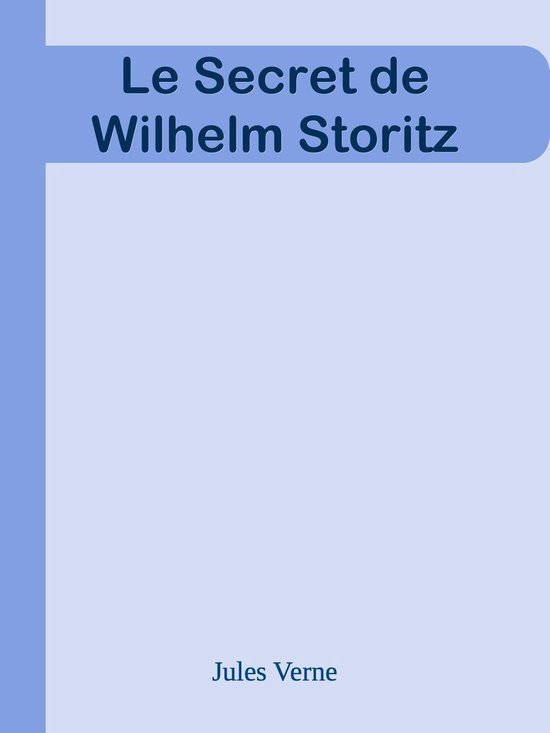 Le Secret de Wilhelm Storitz - cover