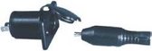 Plug and stopcontact compleet zwart (GS11001)