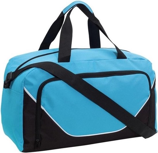 Sac de sport / sac de voyage 29 litres bleu clair / noir - Sacs de