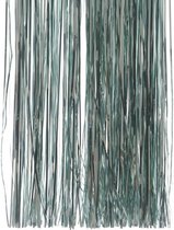 4x Mint groene kerstversiering folie slierten 50 cm - Tinsel kestboom slingers 50 x 40 cm 4 stuks