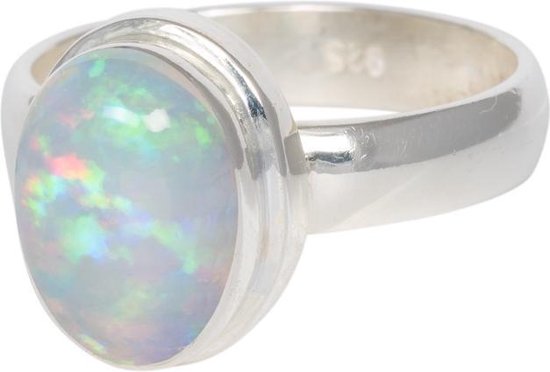Magic Opaal ring - 925 zilver - 19.00 mm / maat 60 | bol.com