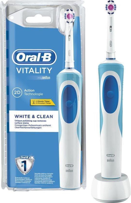 Wirwar spanning sneeuwman Oral-B Vitality - White & Clean - Elektrische Tandenborstel | bol.com
