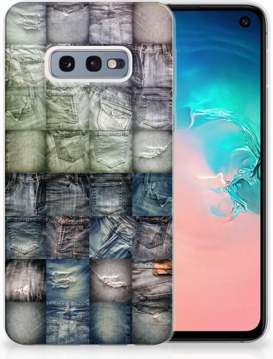 Silicone Back Cover Samsung Galaxy S10e Spijkerbroeken