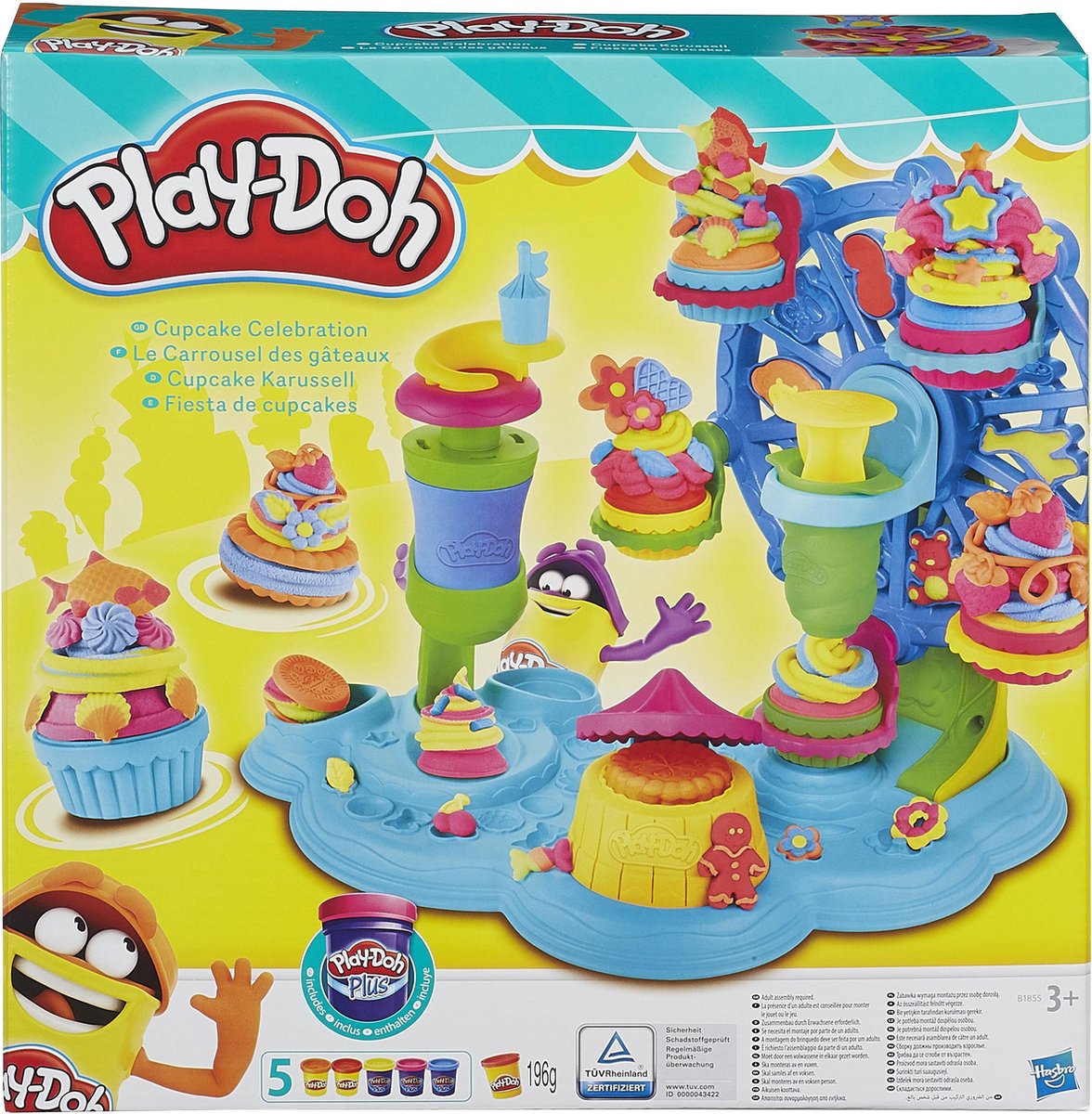 Play-doh kitchen le gâteau d'anniversaire avec 5 pots de pate a