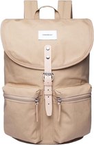 Sandqvist Rugzak Roald Beige SQA1251 Eco Canvas Tas - Beige 17 Lt