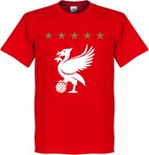Liverpool Five Star T-Shirt - Rood - Kinderen - 2 Years