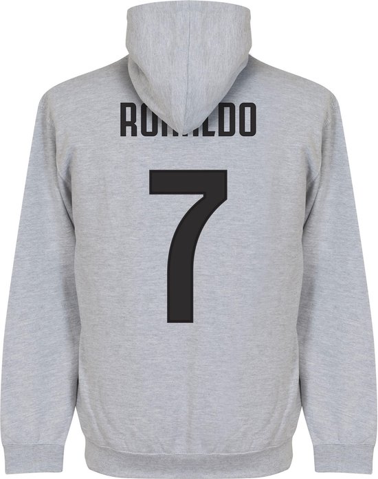 Ronaldo 7 Script Hooded Sweater - Grijs - Kinderen - 116 | bol.com