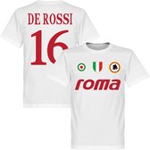 AS Roma De Rossi 16 Team T-Shirt - Wit - XS