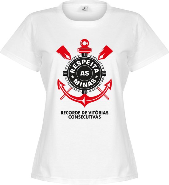 Corinthians Minas Dames T-Shirt - Wit - XXL