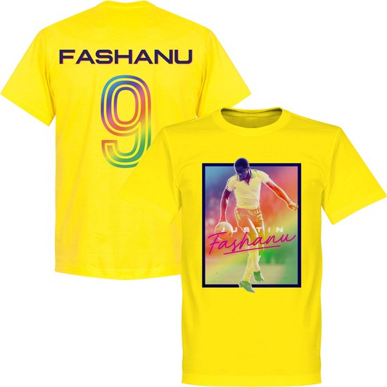 Justin Fashanu T-Shirt - Geel - L