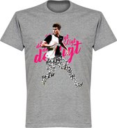 Juventus de Ligt Script T-Shirt - Grijs - XXXL