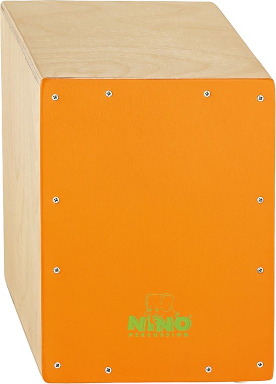 Meinl kinderen Cajon NINO950OR, Natural/Orange Cajon bol