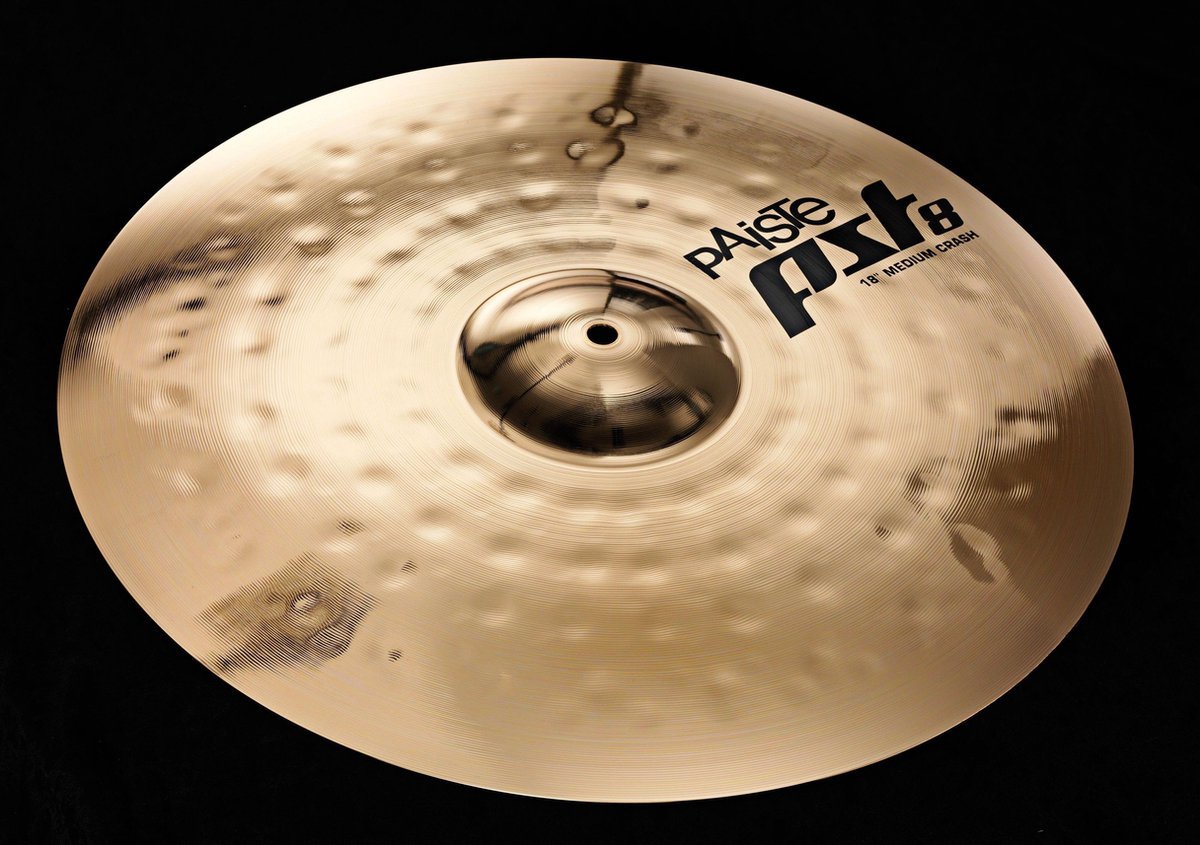 Paiste PST8 Medium Crash 18", Reflector Finish - Crash bekken