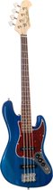 J & D Bass guitar JB Mini See Thru Blue - Elektrische basgitaar