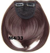 Pony hairextension clip in bruin / rood - M4/33#