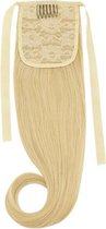 Remy Human Hair Extensions Ponytail straight blond 22#