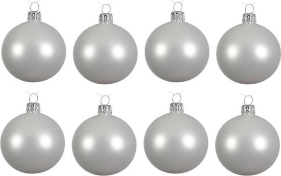 Aanpassingsvermogen bijnaam Bijzettafeltje 8x Winter witte glazen kerstballen 10 cm - Mat/matte - Kerstboomversiering  winter wit | bol.com