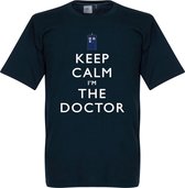 Keep Calm I'm The Doctor T-Shirt - Navy - Kinderen - 116