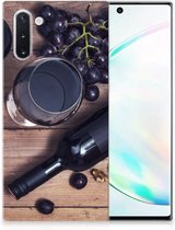 Geschikt voor Samsung Galaxy Note 10 Siliconen Case Wijn