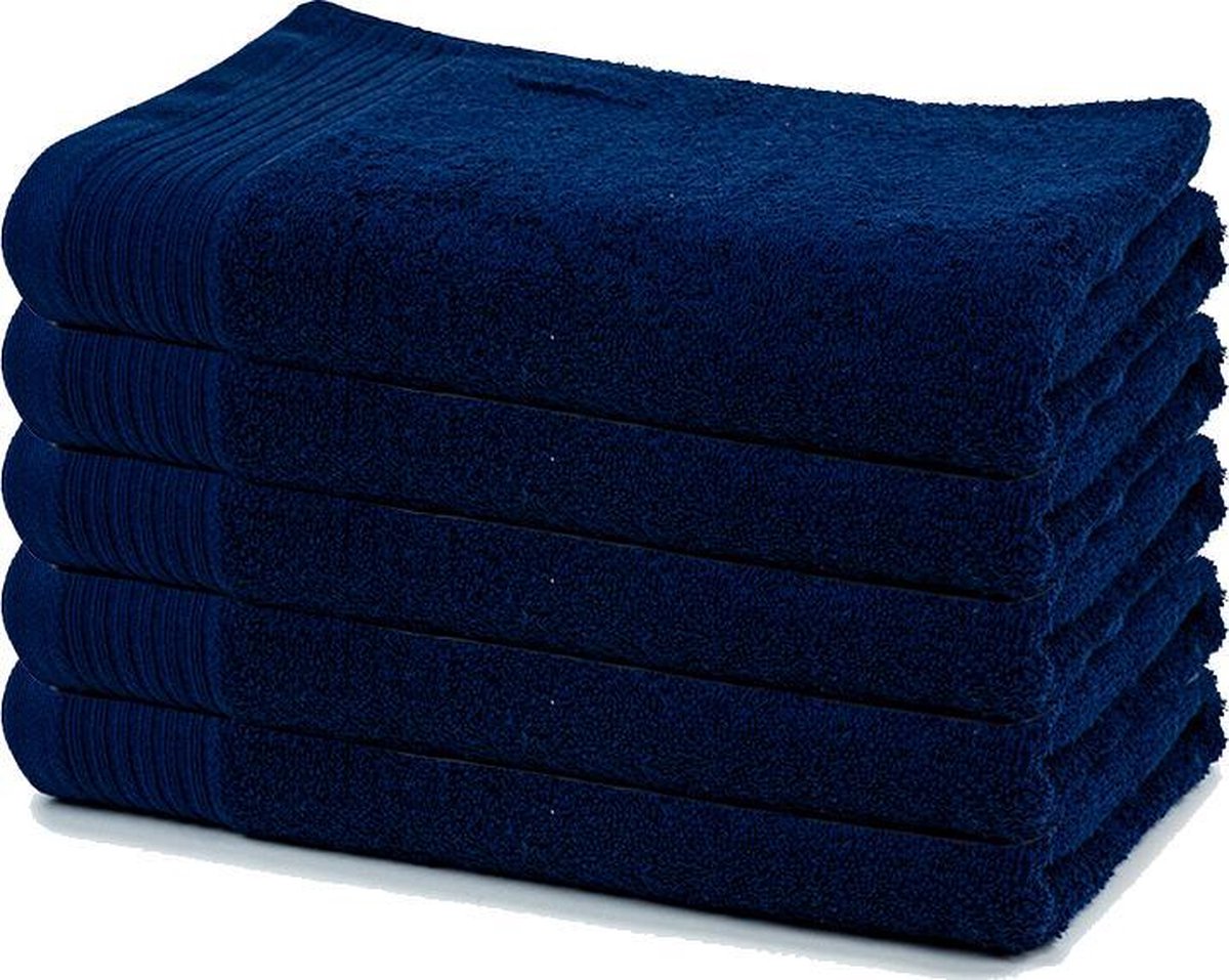 The One Badlaken 70×140 cm Navy – Set van 5