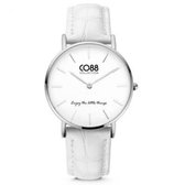 CO88 Collection Horloge - Zilverkleurig (kleur kast) - Multi bandje - 32 mm