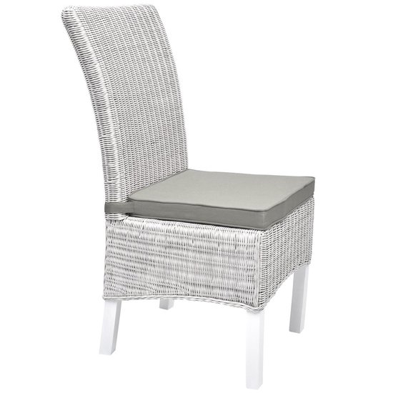 Beautissu Set van 6 Premium Stoelkussen 40x40 cm Natuur – UV-bestendig & Robuuste Zitkussen Stoel Outdoor 8 cm dik Tuin Stoel Kussen voor Balkonstoel Tuinstoel Zitkussen Indoor – HighLux SK