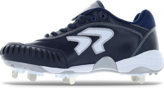 Chaussures de Softball Ringor Dynasty avec Pointes en Métal et Bout Pitching (PTT) - Bleu Foncé - US 5.5