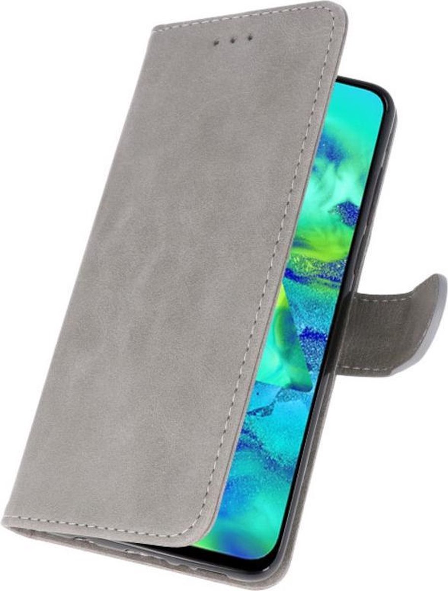 Hoesje Geschikt voor iPhone 11 Pro Max - Kaarthouder Book Case Telefoonhoesje - Grijs