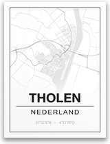 Poster/plattegrond THOLEN - A4